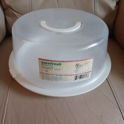 SURE FRESH PLASTIC CAKE CONTAINER LID 12×4.75 INCH PERFECT CONDITION ONLY PICK UP 