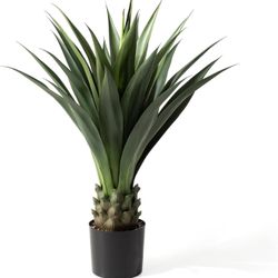  3.25FT Artficial Agave Plant, 40'' Faux Agave Plant Indoor Lifelile Fake Potted Tree for Home Office Decor