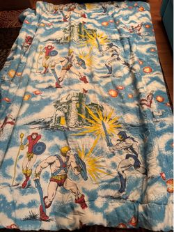 1983 Vintage He-man Masters of the Universe Complete Comforter Sheet set