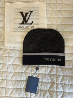 L.v Wool Beenie - Logo Print