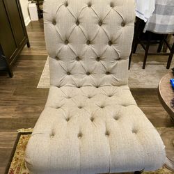 Beige Tufted Chairs
