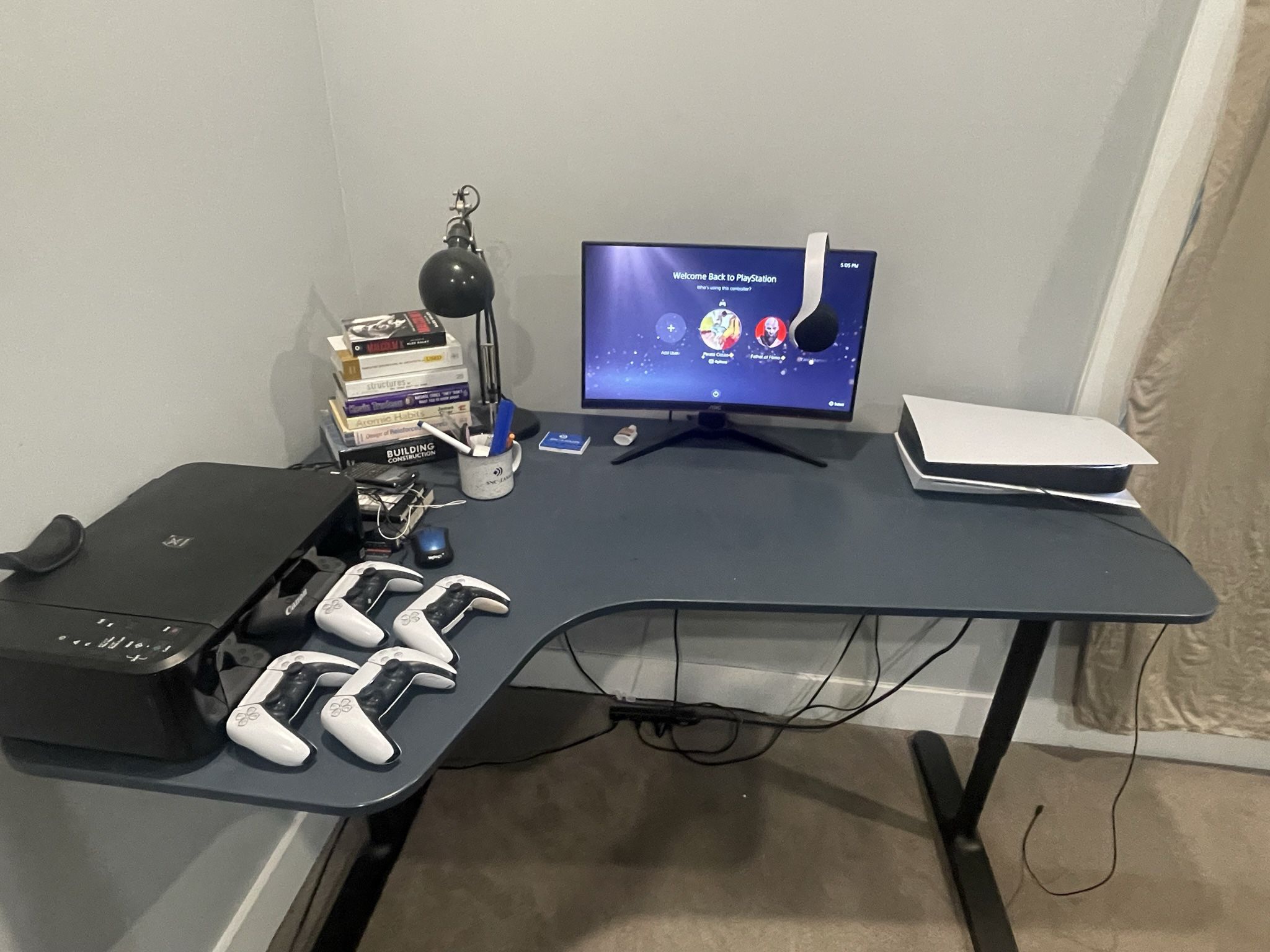 L Shaped IKEA DESK With Chair