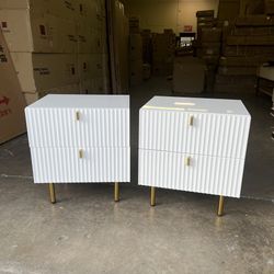 Pair of 2 Modern Glossy Nightstands, $240/pair, 20 X 16 X 24”, Price NOT Negotiable