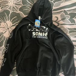 Zavvi Black Sonic The Hedgehog Hoodie - Adult Medium Unisex