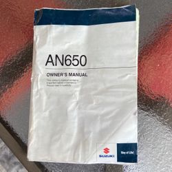 Susuki 650 Owners Manual 