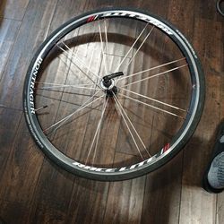 Bontrager Race Lite front wheel with skewer and tire