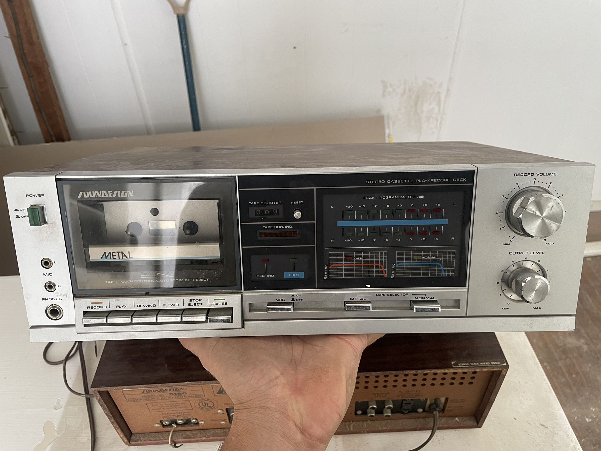 SoundDesign 0480b Vintage cassette Deck