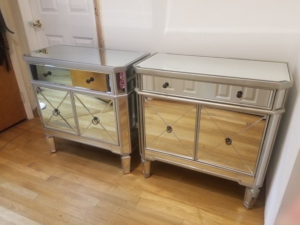 Mirror Night Stands,  Tables, Cabinets, Storage