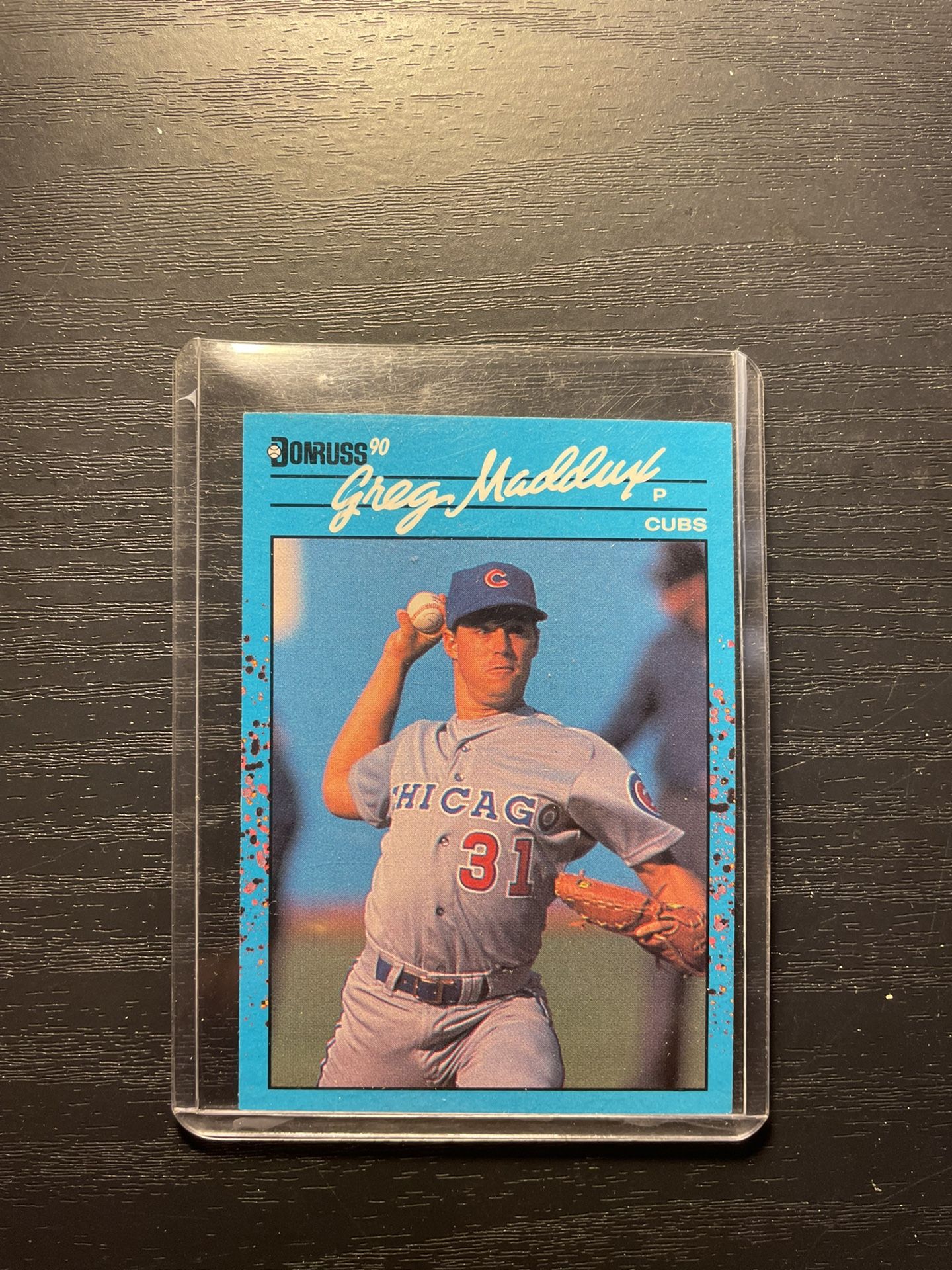 1990 Blue Donruss Greg Maddux Baseball Card #14