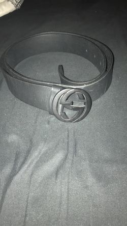 Black Interlocking Double G Gucci Belt