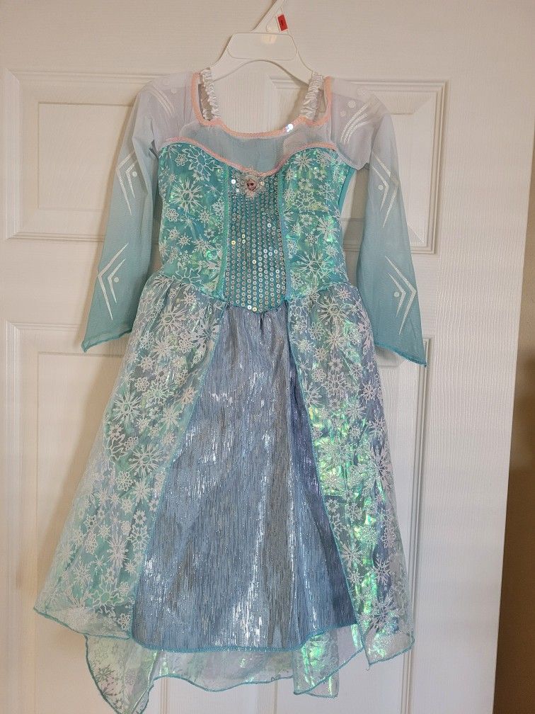 Little Girls Elsa Dress Size 3/4