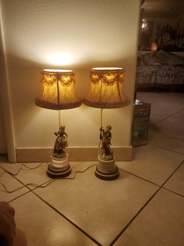 Antique Porcelain Lamps