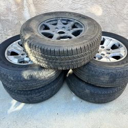 18” Chevy Silverado Wheels & Goodyear Wrangler Tires – Set of 5”