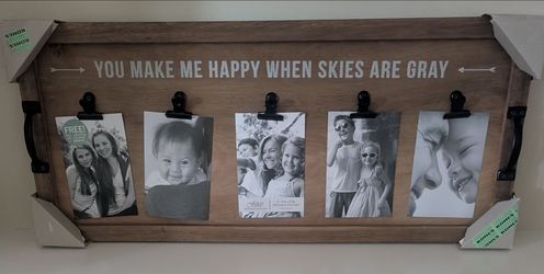 5 Clip Photo Picture Frame NEW