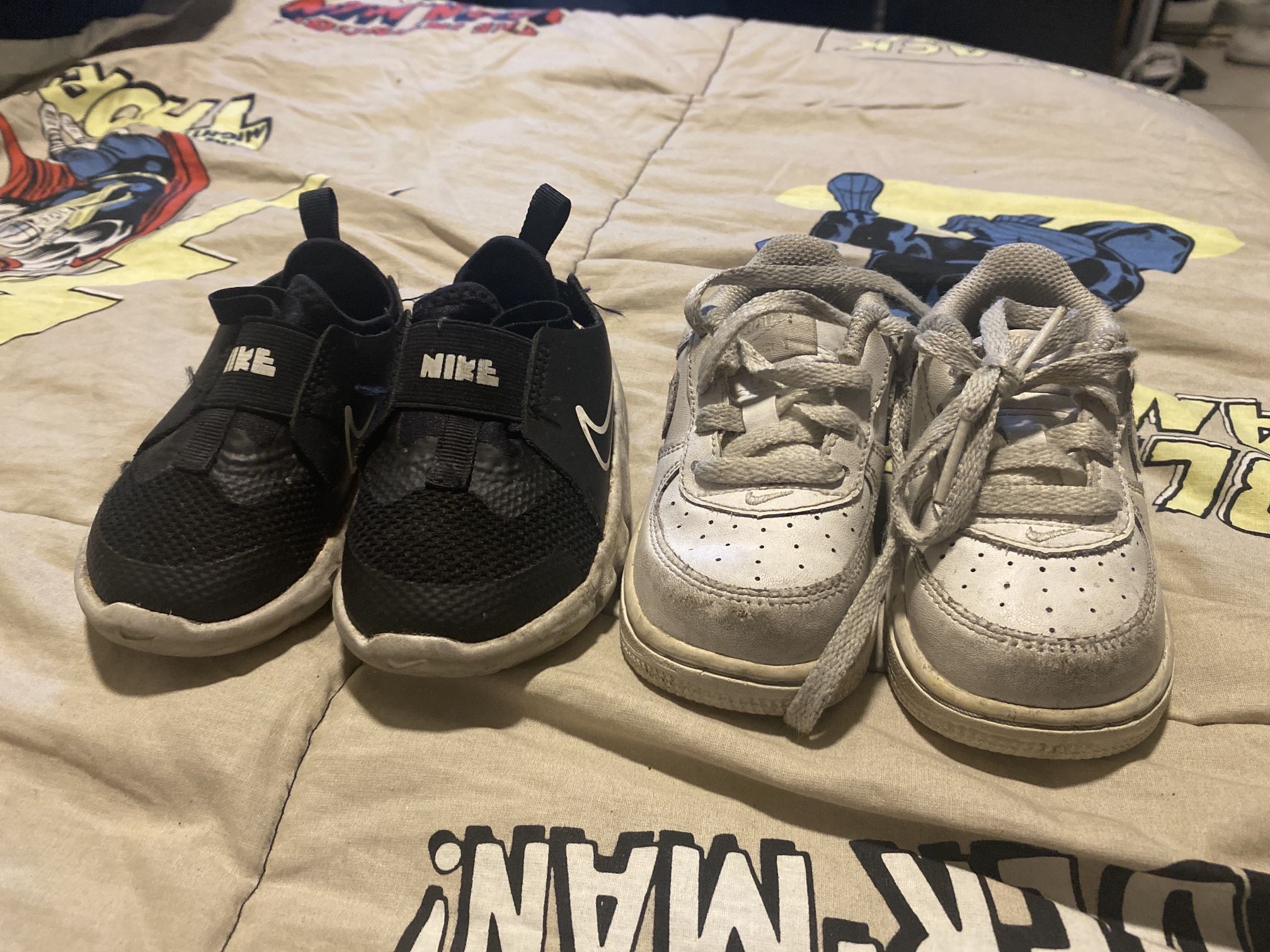 Nike Baby Shoes – Size 5C – Air Force 1s & Slip-Ons 👶🏽