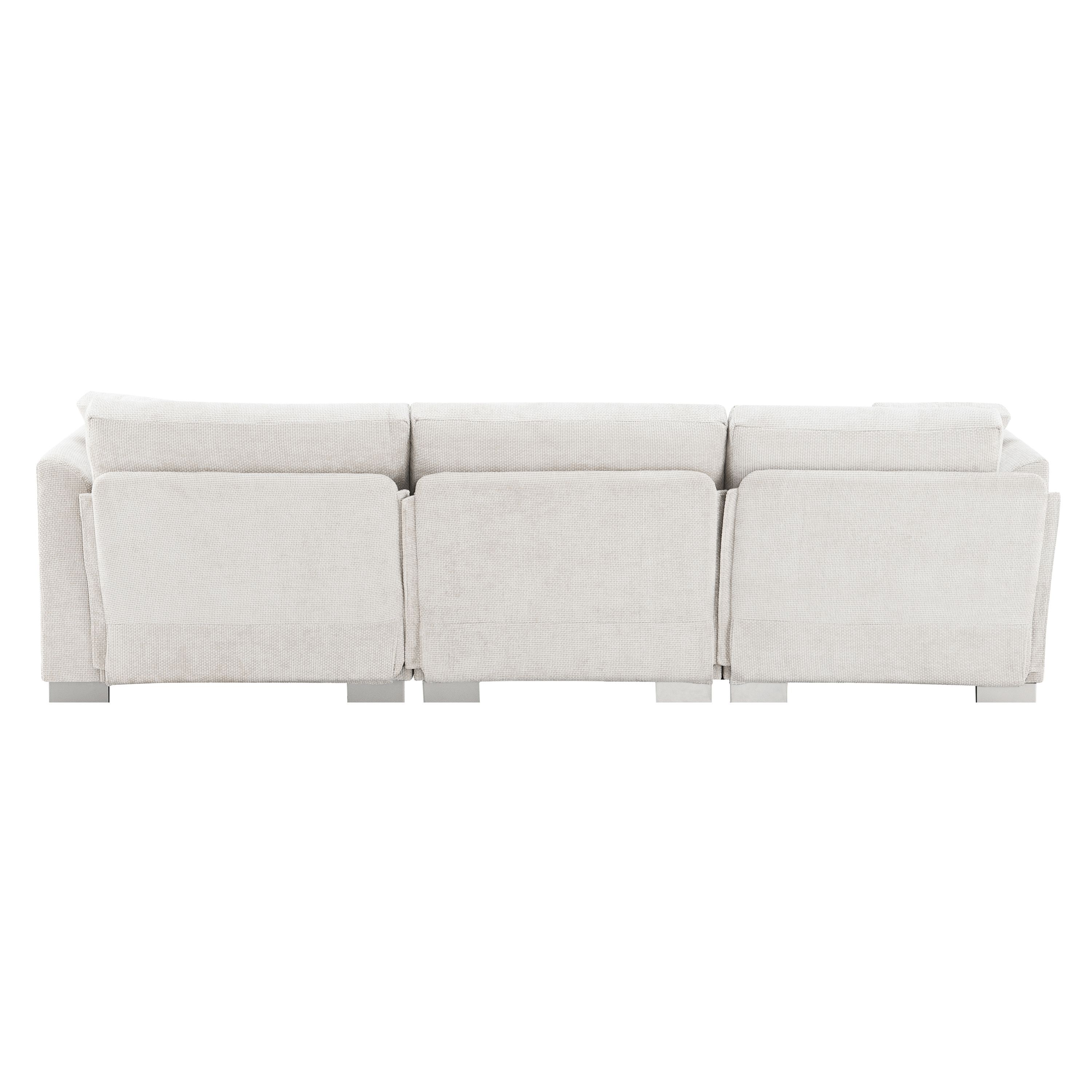 96*56 Modern Cloud Sectional SofaL shaped Luxury Couch Set with 2 Free pillows4 seat Chenille Indoor Furniture with Oversized Chaise for Living Room