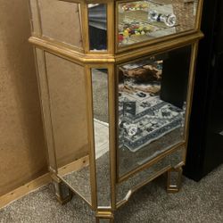 Mirrored Nightstand 