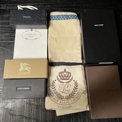 Louis Vouitton, Prada, Burberry Empty Boxes