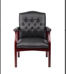 Boss Office Products Ivy League Executive Guest Chair Black
