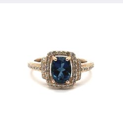 14K RG Diamond Stone Ring EPJ029293