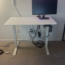 Standing Desk And 24in Dell Monitor
