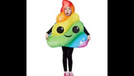 Kids Rainbow Poop Emoji Costume20