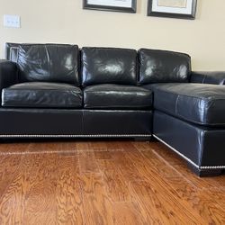 Thomasville Leather Sofa