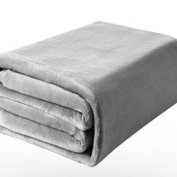 Fleece Throw Blanket  - Plush Fuzzy Flannel Blanket Grey , Super Soft Warm Blanket for Sofa and Couch 50*60inch