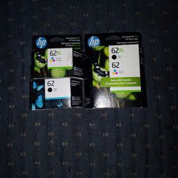Hp Ink Cartridges #62 Two Pack