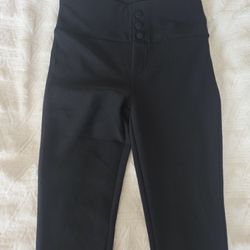Black Pull Up Pants 