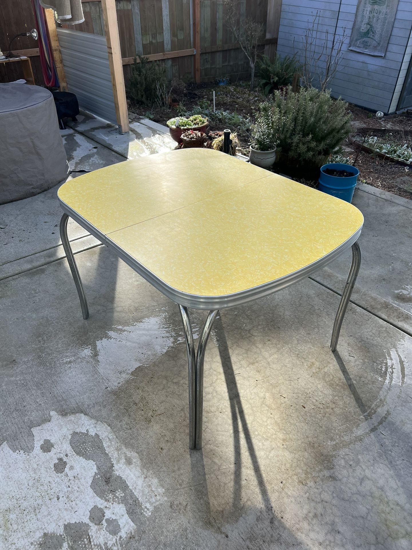 Vintage Diner Table with Inserts