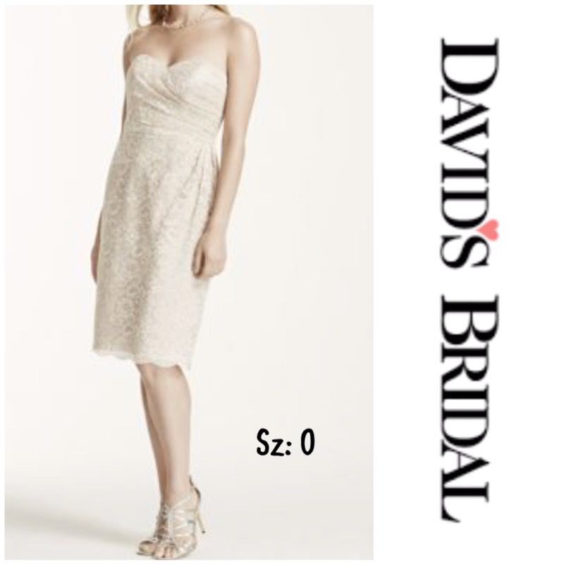 Final Sale NWT Davids Bridal Dress Sz:0