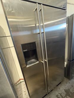 GE Monogram Stainless Steel Side-by-Side Refrigerator