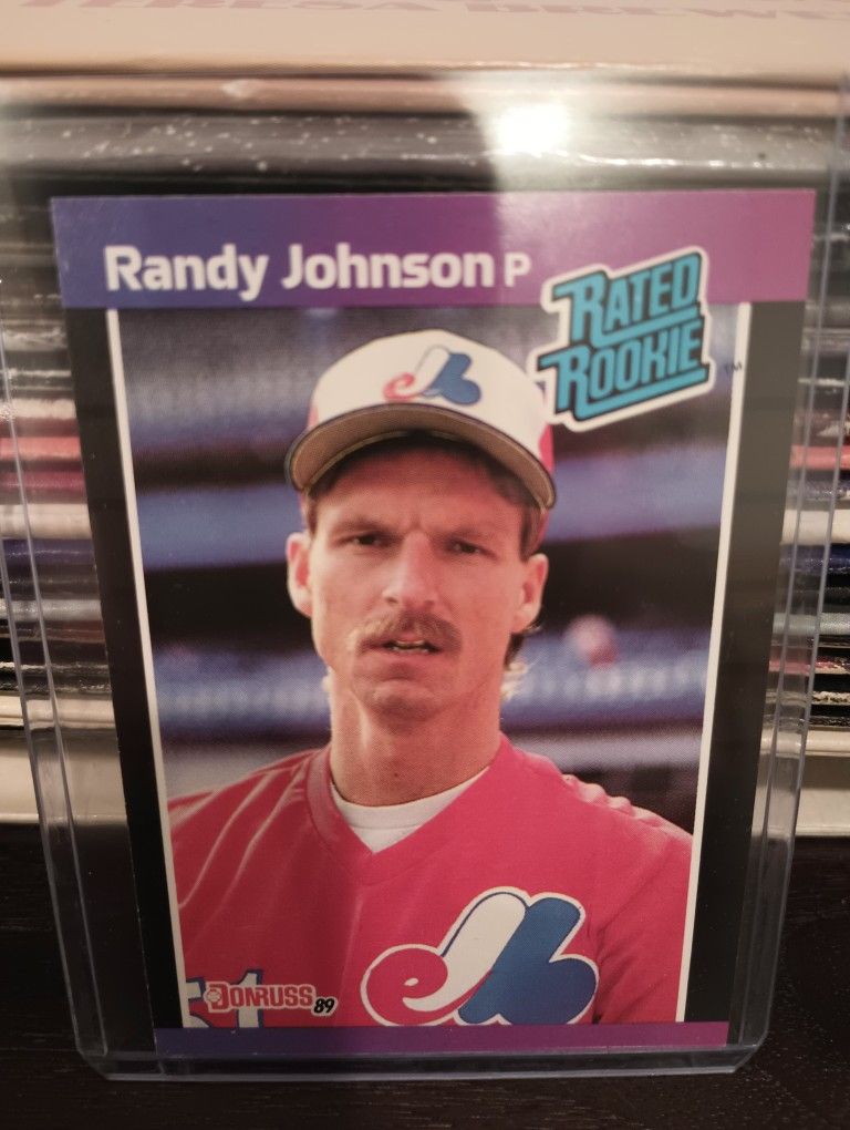 1989 Donruss #42 Randy Johnson Rookie. ERROR CARD. WRONG birthday.