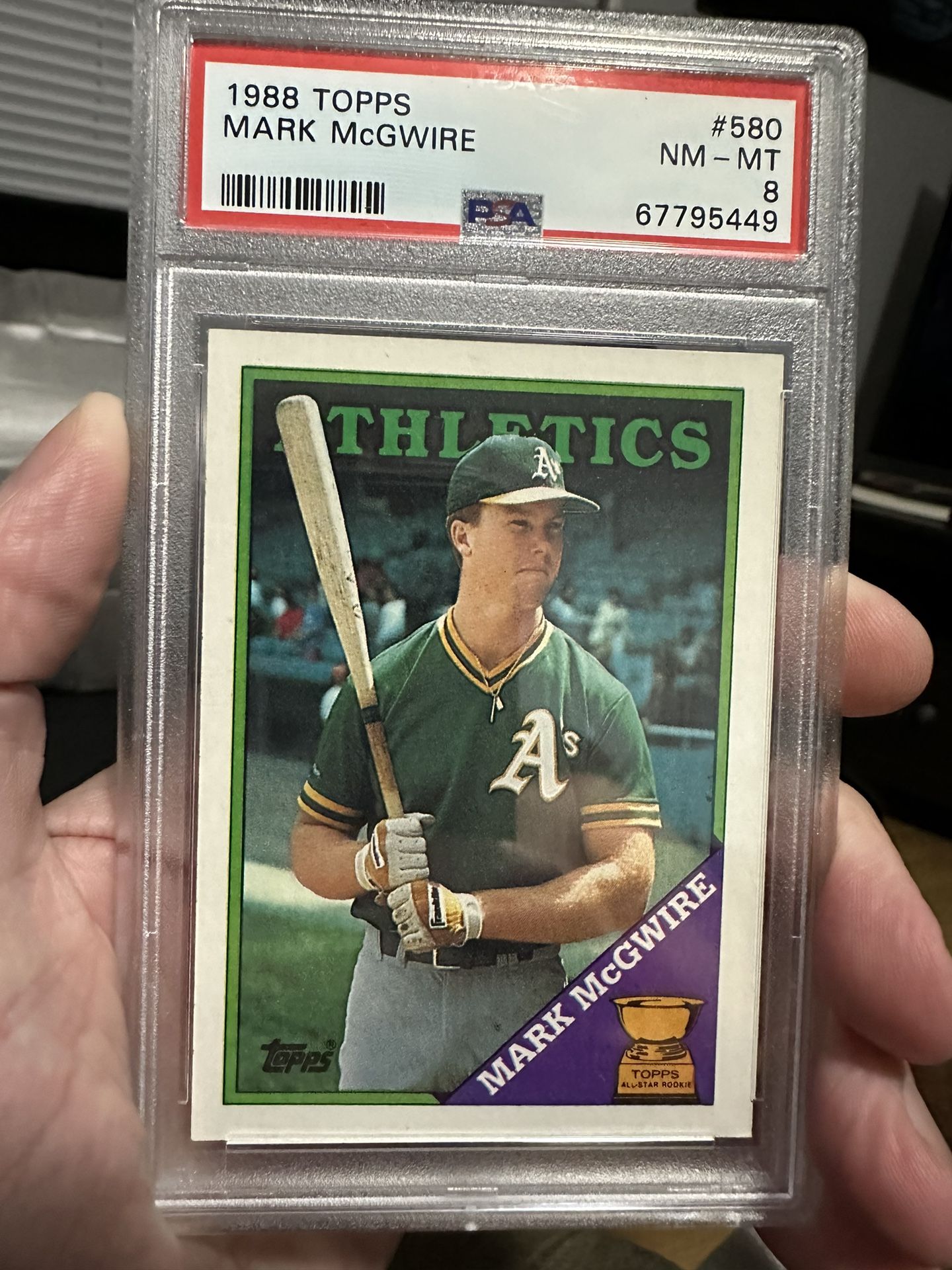 Mark McGwire ERROR CARD