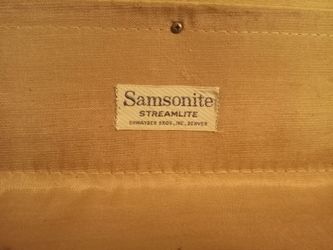 Samsonite streamliner 1959s suitcase