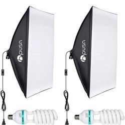HPUSN Softbox Lighting Kit Professional Studio Photography Equipment for Port..
