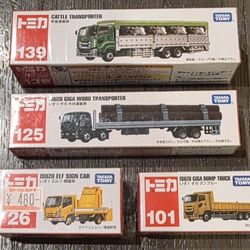 TAKARA TOMY (pur,chased in JAPAN) ISUZU TRUCK - 4 different Types available 