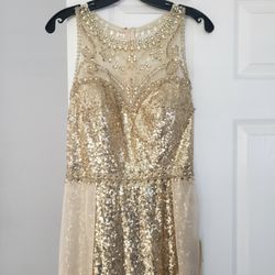 Gold Evening Dress Brand NEW