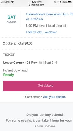 Soccer game this Saturday need to sell ASAP!!!!!