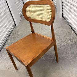 Mid-Century Modern Cane Back Dining Chair