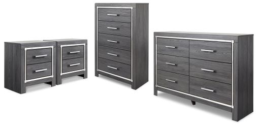 Lodanna Gray Dresser, Chest and Nightstand (Online Special Price)