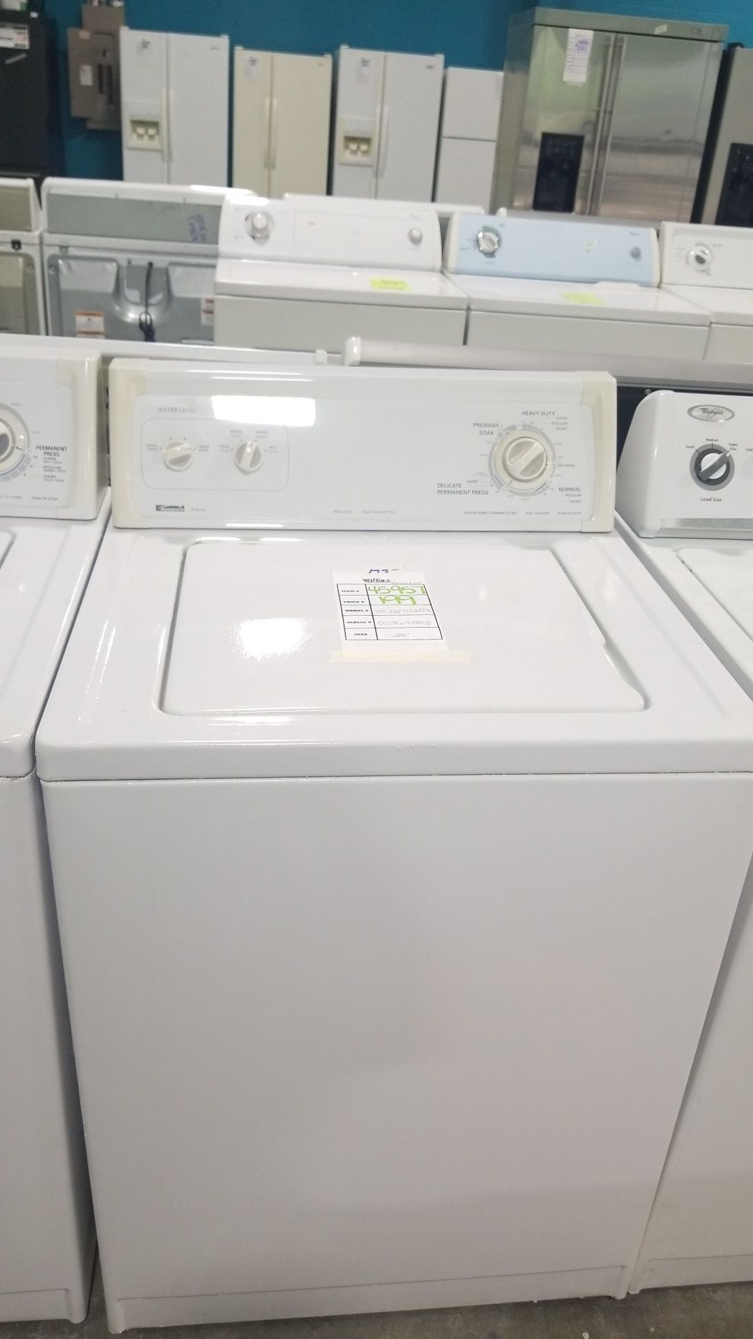 Kenmore top load washer 27inches