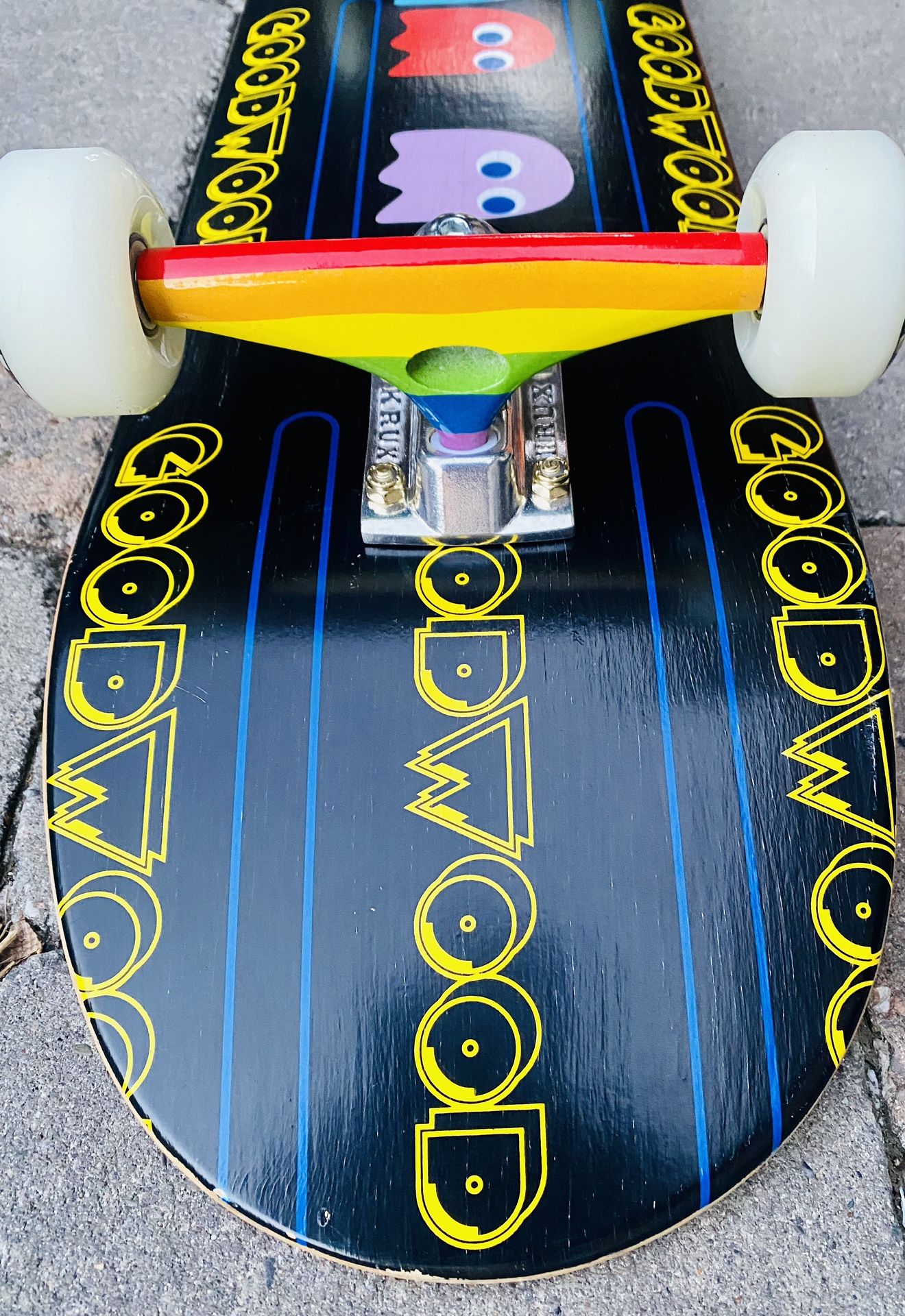 Goodwood Skateboards PACMAN Complete Skateboard 8 x 32 Krux Trucks
