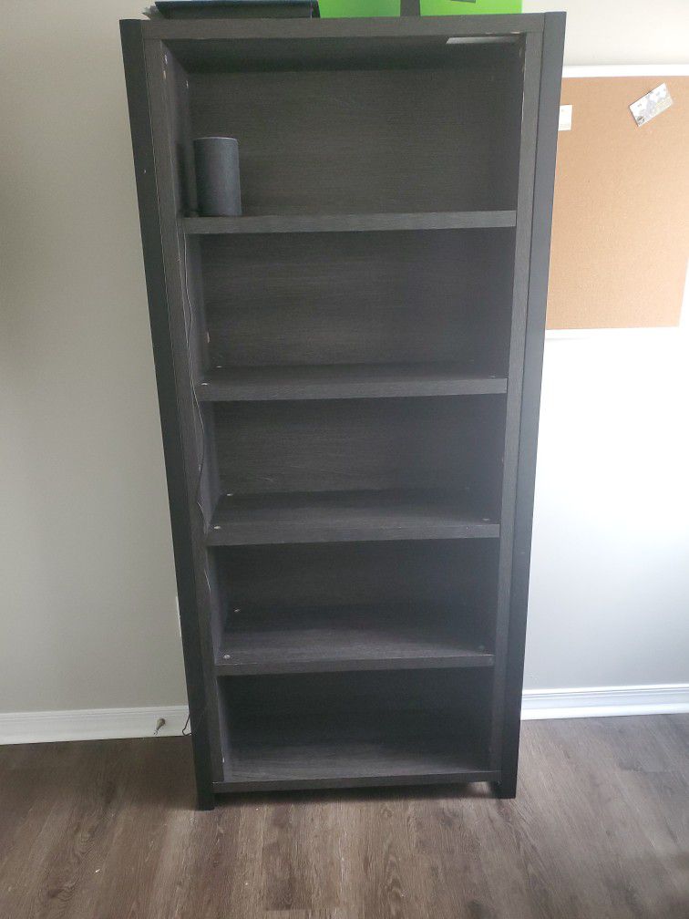 Black/Gray Book Shelf