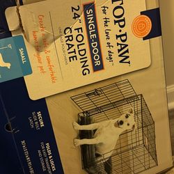 folding 24” dog crate 