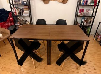 2 Dining Tables with 2 Chairs
