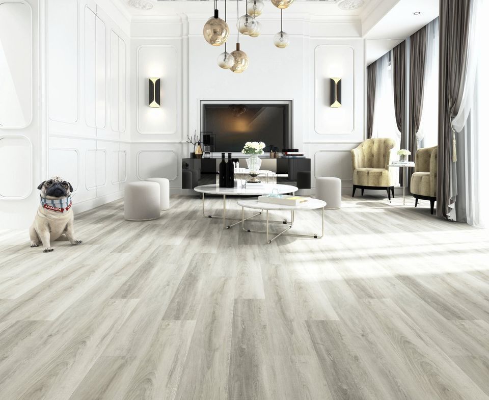 100% Waterproof high end Popular Light Gray click Luxury Vinyl Planks up to 70%OFF Made in USA Was $3.68 NOW $1.99 While Supply Lasts!