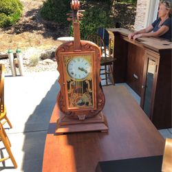 Extraordinary VIOLIN CLOCK