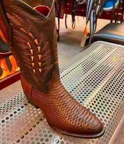 Nuevas Botas vaqueras de piel para hombre